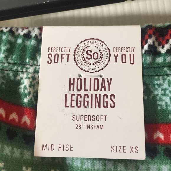 NWT SO XS Hatchi Holiday Leggings Gingerbread Man - Picture 7 of 8